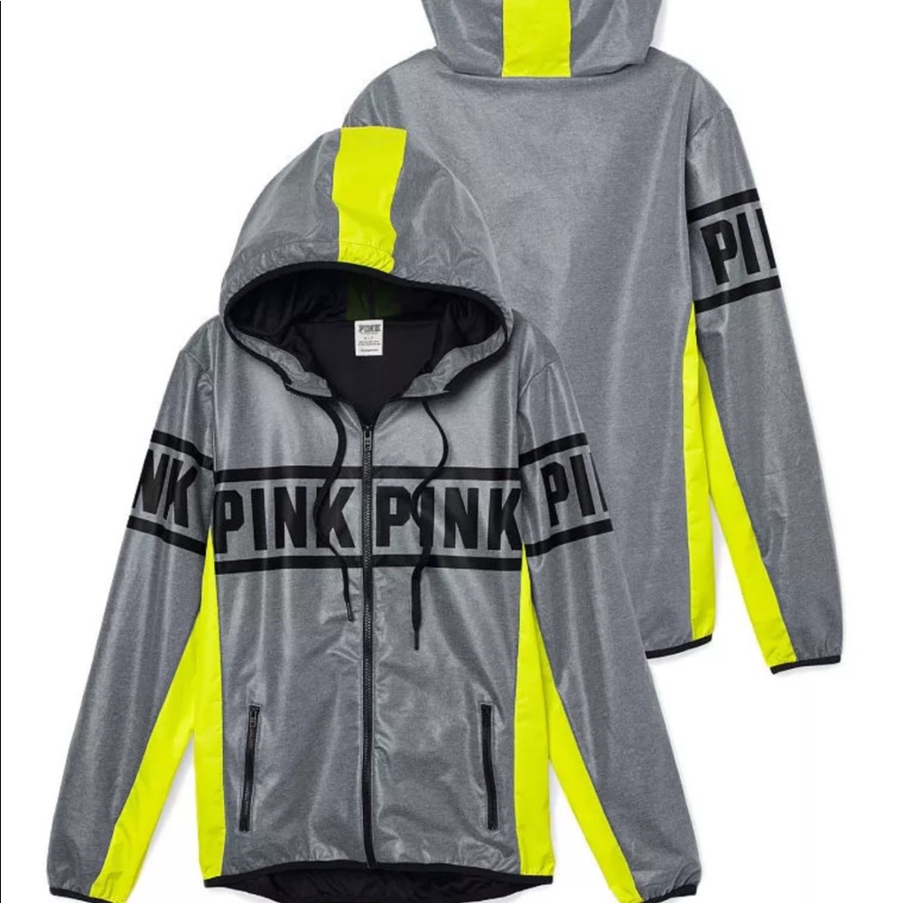 PINK VS Anorak neon yellow/ grey - Picture 2 of 6